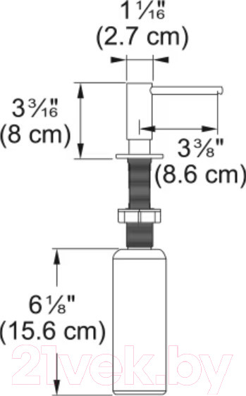 Изображение товара Дозатор встраиваемый в мойку Franke Atlas 112.0625.485