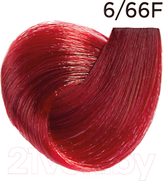 Изображение товара Крем-краска для волос Inebrya На семенах льна и алоэ вера 6/66F (100мл, темно-русый огненно-красный)