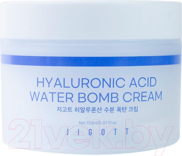 Изображение товара Крем для лица Jigott Hyaluronic Acid Water Bomb Cream Увлажняющий (150мл)