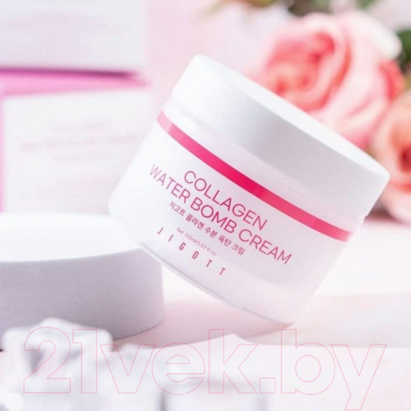 Изображение товара Крем для лица Jigott Collagen Water Bomb Cream Увлажняющий С коллагеном (150мл)
