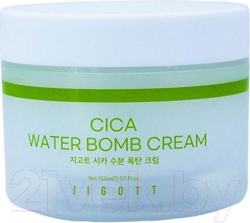 Изображение товара Крем для лица Jigott Cica Water Bomb Cream Увлажняющий с Центеллой (150мл)