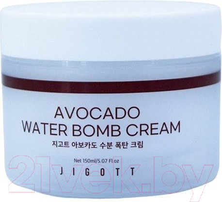 Изображение товара Крем для лица Jigott Avocado Water Bomb Cream Увлажняющий с экстрактом Авокадо (150мл)