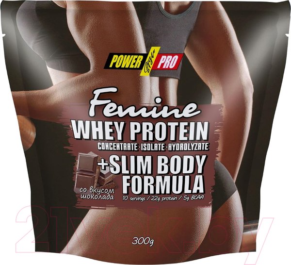 Изображение товара Протеин Power Pro Femine PP982117 (300г, шоколад)