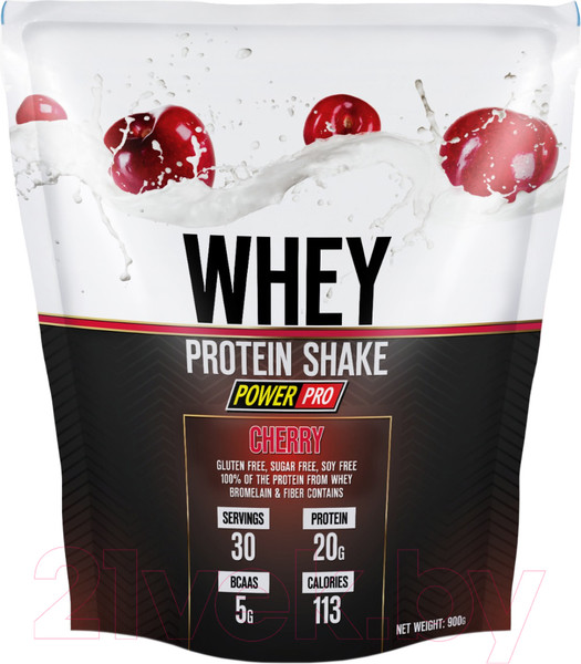 Изображение товара Протеин POWER PRO Whey Shake PP982125 (900г, вишня)