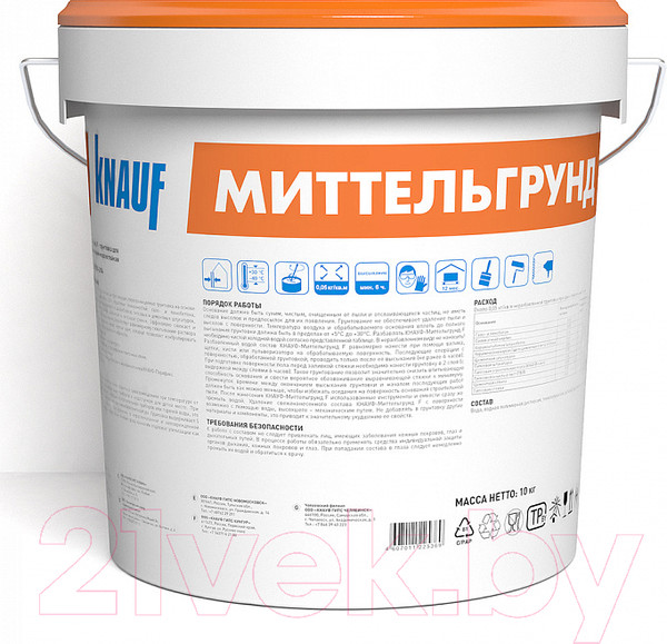 Изображение товара Грунтовка Knauf Миттельгрунд концентрат (10кг)