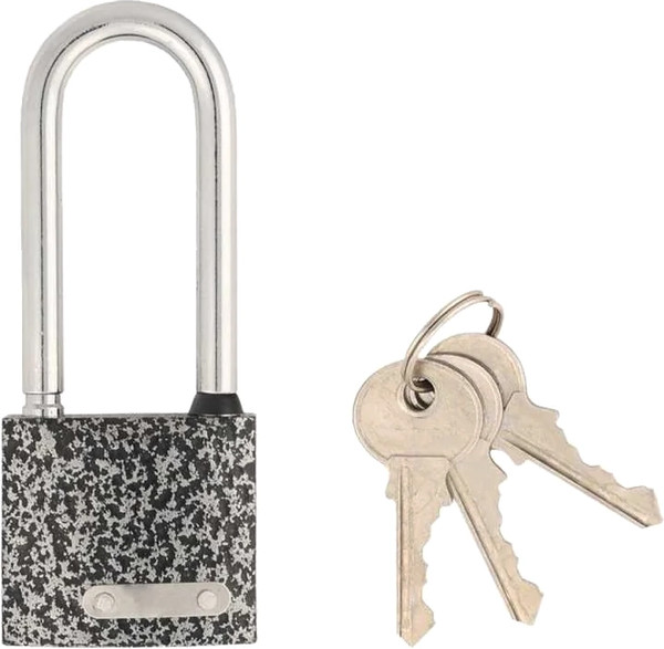 Изображение товара Замок навесной Vettore BW366-L MP высокая дужка (МВС 126, 3 ключа, порошковый)