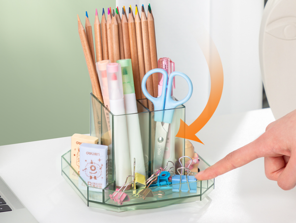 Изображение товара Органайзер настольный Deli 8942 (зеленый)