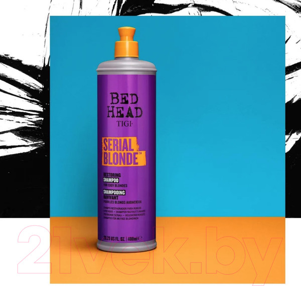 Изображение товара Шампунь для волос Tigi Bed Head Serial Blonde Восстанавливающий для блондинок (400мл)
