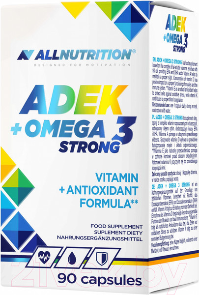 Изображение товара Комплексная пищевая добавка Allnutrition Adek+Omega 3 Strong (90 капсул)