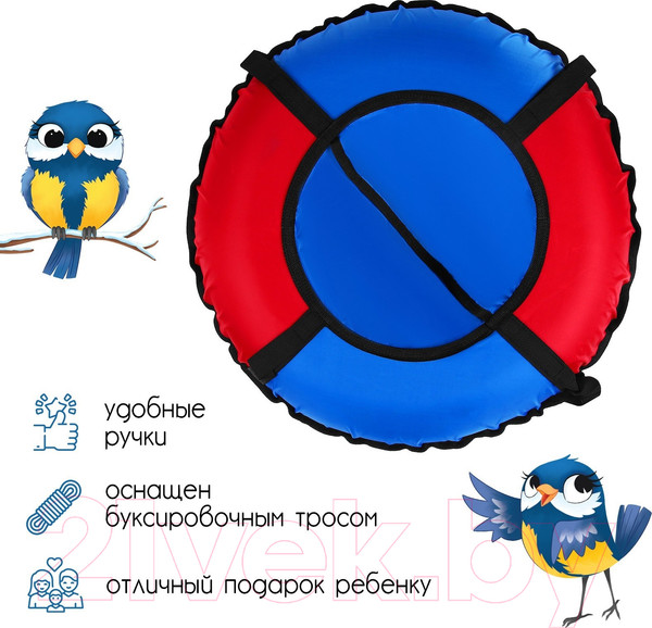 Изображение товара Тюбинг-ватрушка Winter Star 9926465 (синий/красный)