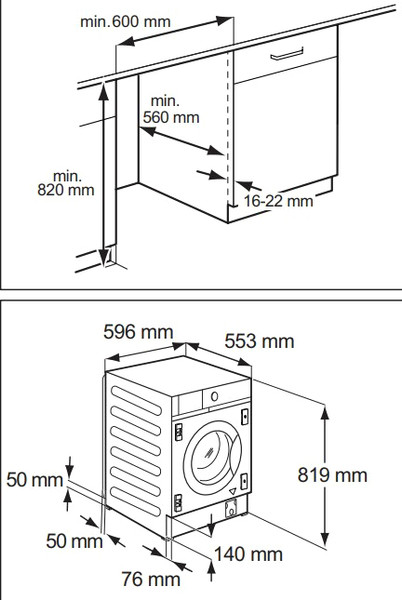 Изображение товара Стиральная машина встраиваемая AEG L8FBE48SCI
