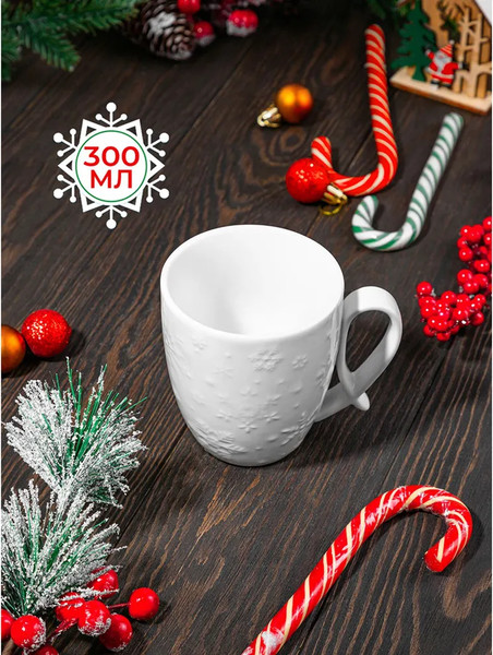 Изображение товара Кружка Elan Gallery Снежинки / 540550