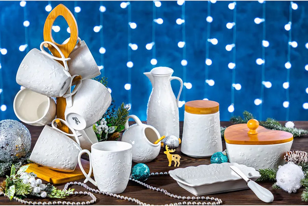 Изображение товара Кружка Elan Gallery Снежинки / 540550