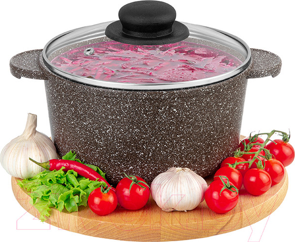 Изображение товара Кастрюля Elan Gallery Гармония вкуса / 120717 (коричневый опал)