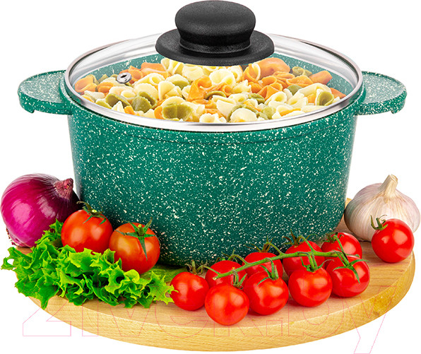 Изображение товара Кастрюля Elan Gallery Гармония вкуса / 120928 (изумруд)
