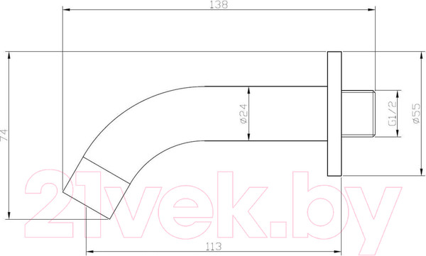 Изображение товара Излив Esko SP11 (черный)