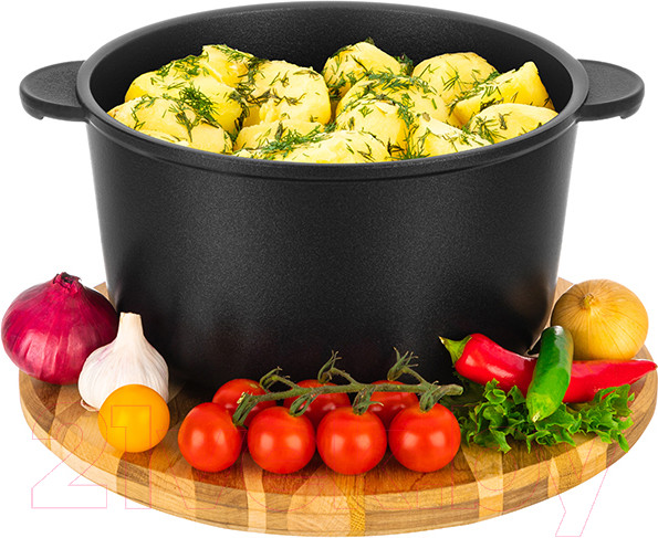 Изображение товара Кастрюля Elan Gallery Гармония вкуса / 120668 (черный оникс)