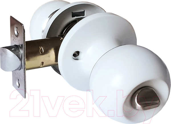 Изображение товара Ручка дверная Vrata ЗШ-03 (белый матовый)