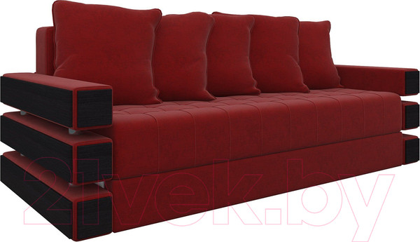 Изображение товара Диван Лига Диванов Венеция / 27967 (микровельвет бордовый)