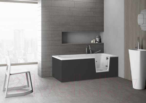 Изображение товара Ванна акриловая Polimat Avo 170x75 / 00877 (белый)