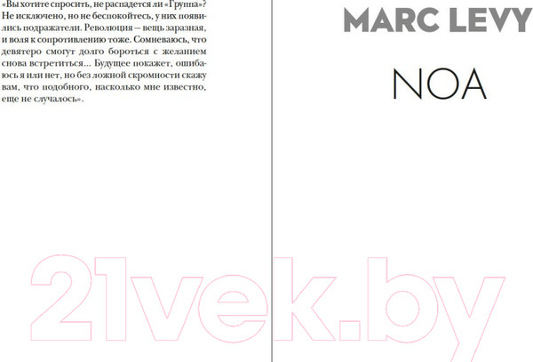 Изображение товара Художественная книга Иностранка Ноа (Леви М.)