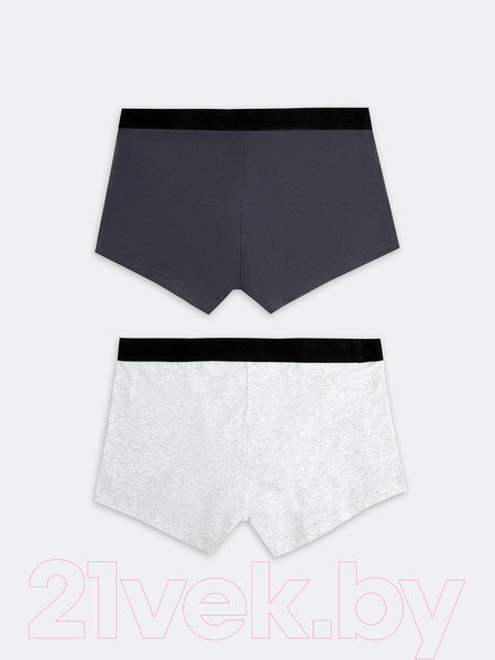 Изображение товара Комплект мужских трусов Mark Formelle 411124-2 (р.86-96, светло-серый меланж/графит)