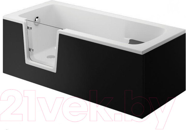 Изображение товара Экран для ванны Polimat Vovo 00051 (160x54, черный)