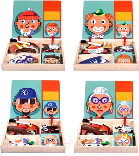 Изображение товара Развивающий игровой набор Top Goods Забавные лица 969