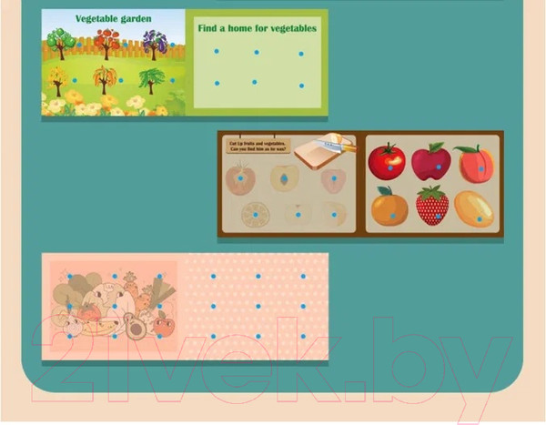 Изображение товара Развивающая книга Top Goods Овощи и фрукты YW-012
