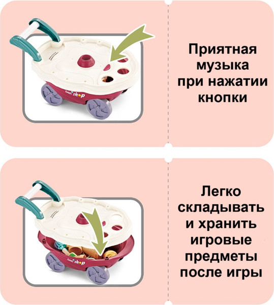 Изображение товара Тележка игрушечная Top Goods Сладости / 668-91