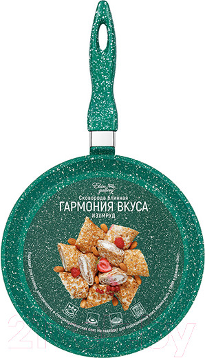 Изображение товара Блинная сковорода Elan Gallery Гармония вкуса / 120622 (изумруд)