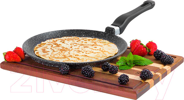 Изображение товара Блинная сковорода Elan Gallery Гармония вкуса / 120203 (черный мрамор)