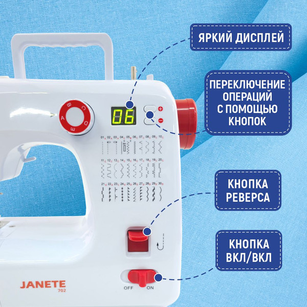 Изображение товара Швейная машина Janete 702