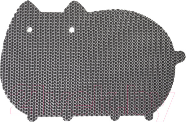 Изображение товара Коврик под миску Alicosta ЭВА Кот 600x400_1/2_UNI (соты/серый)