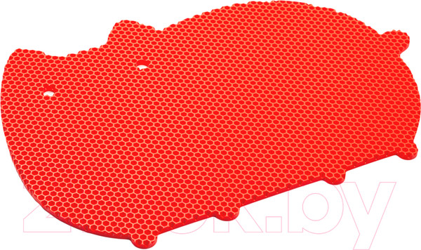 Изображение товара Коврик под миску Alicosta ЭВА Кот 600x400_1/4_UNI (соты/красный)