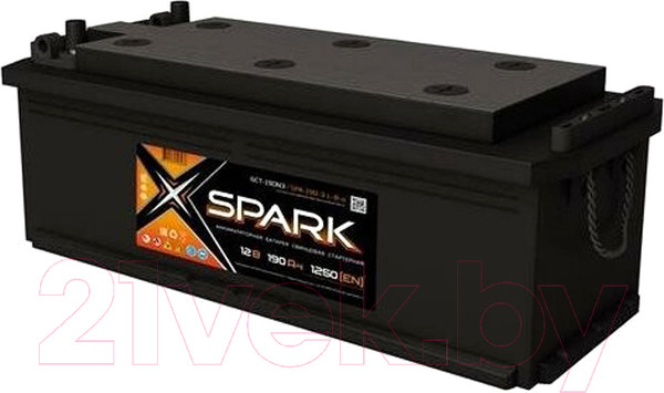 Изображение товара Автомобильный аккумулятор SPARK 1150-1250A (EN) R+ / SPA190-3-L-K-o (190 А/ч)