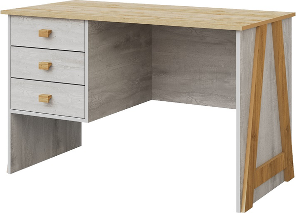 Изображение товара Комплект мебели для спальни Мебель-КМК Скандинавия 0928 (бетон светлый/дуб наварра)