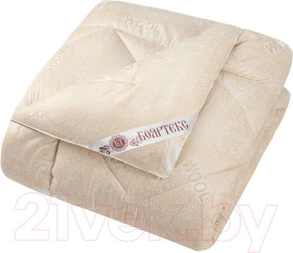 Изображение товара Одеяло Бояртекс Овечья шерсть глосс-сатин всесезонное 140x205