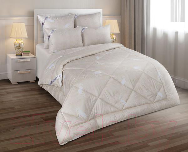 Изображение товара Одеяло Бояртекс Овечья шерсть глосс-сатин всесезонное 140x205