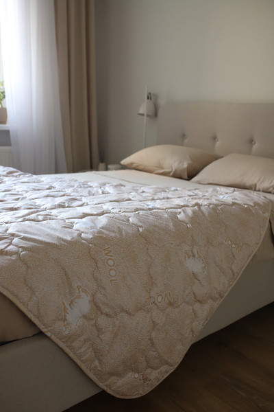 Изображение товара Одеяло Бояртекс Овечья шерсть глосс-сатин всесезонное 140x205