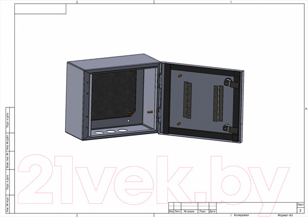 Изображение товара Корпус металлический ЭРА ЩМП-25.30.15 У2 IP54 / Б0061589