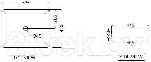 Изображение товара Умывальник Jaquar JDS-WHM-25907N