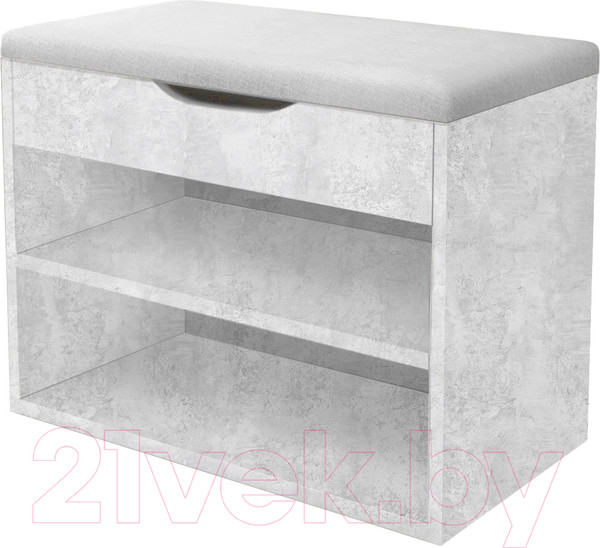 Изображение товара Тумба в прихожую Артём-Мебель Этна СН 122.07 (бетон спаркс лайт)