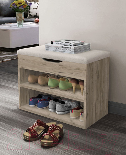 Изображение товара Тумба в прихожую Артём-Мебель Этна СН 122.07 (дуб крафт серый)