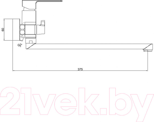 Изображение товара Смеситель Gross Aqua Edge 2800880C-35F