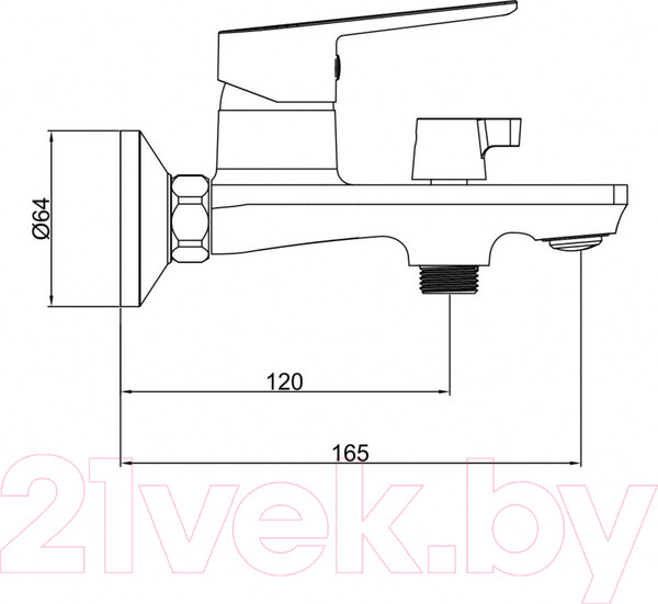 Изображение товара Смеситель Gross Aqua Dyno 2105285MB