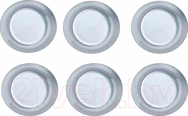 Изображение товара Набор тарелок Lenardi Севилья серебро 145-562 (6шт)