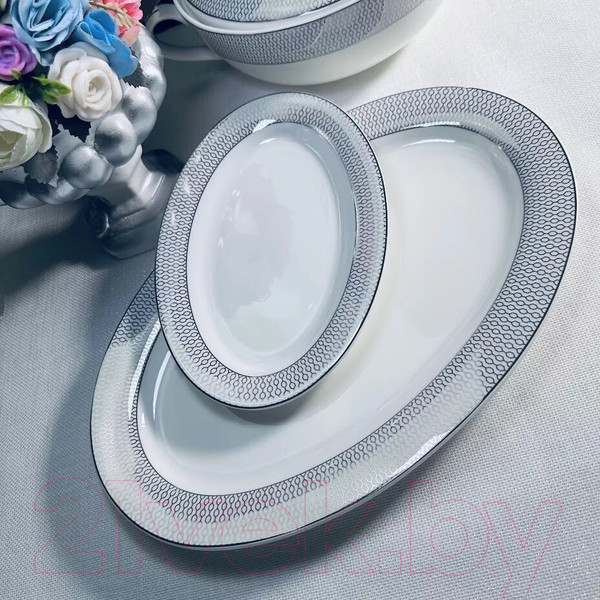 Изображение товара Блюдо Lenardi Севилья серебро 145-561