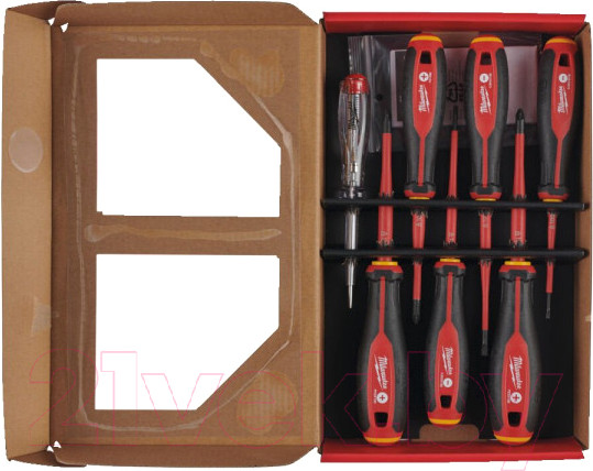 Изображение товара Набор отверток Milwaukee VDE SL/PZ/PH / 4932478738