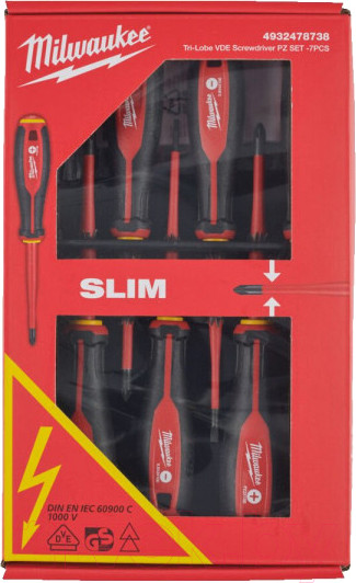 Изображение товара Набор отверток Milwaukee VDE SL/PZ/PH / 4932478738